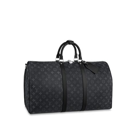 louis vuitton keepall 55 monogram eclipse canvas m40605